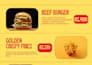 make vibrant fast food menu pamphlet